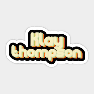 vintage color klay thompson Sticker